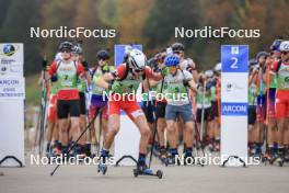 20.10.2024, Arcon, France (FRA): Mathis Yvoz (FRA) - Biathlon Samse Summer Tour, pursuit, Arcon (FRA). www.nordicfocus.com. © Manzoni/NordicFocus. Every downloaded picture is fee-liable.