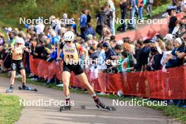 20.10.2024, Arcon, France (FRA): Maya Cloetens (BEL) - Biathlon Samse Summer Tour, pursuit, Arcon (FRA). www.nordicfocus.com. © Manzoni/NordicFocus. Every downloaded picture is fee-liable.