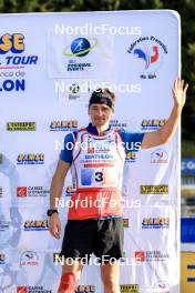 20.10.2024, Arcon, France (FRA): Fabien Claude (FRA) - Biathlon Samse Summer Tour, pursuit, Arcon (FRA). www.nordicfocus.com. © Manzoni/NordicFocus. Every downloaded picture is fee-liable.