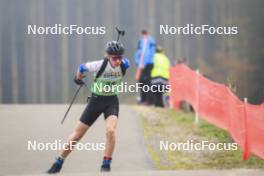 20.10.2024, Arcon, France (FRA): Bottonet Perrillat (LEO) - Biathlon Samse Summer Tour, pursuit, Arcon (FRA). www.nordicfocus.com. © Manzoni/NordicFocus. Every downloaded picture is fee-liable.