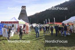 20.10.2024, Arcon, France (FRA): Event Feature: Overview over the fan park with different expositions - Biathlon Samse Summer Tour, pursuit, Arcon (FRA). www.nordicfocus.com. © Manzoni/NordicFocus. Every downloaded picture is fee-liable.