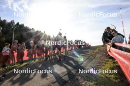 20.10.2024, Arcon, France (FRA): Lou Thievent (FRA), Quentin Fillon Maillet (FRA), (l-r) - Biathlon Samse Summer Tour, pursuit, Arcon (FRA). www.nordicfocus.com. © Manzoni/NordicFocus. Every downloaded picture is fee-liable.