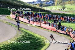 20.10.2024, Arcon, France (FRA): Quentin Fillon Maillet (FRA) - Biathlon Samse Summer Tour, pursuit, Arcon (FRA). www.nordicfocus.com. © Manzoni/NordicFocus. Every downloaded picture is fee-liable.