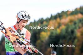 20.10.2024, Arcon, France (FRA): Leo Carlier (FRA) - Biathlon Samse Summer Tour, pursuit, Arcon (FRA). www.nordicfocus.com. © Manzoni/NordicFocus. Every downloaded picture is fee-liable.