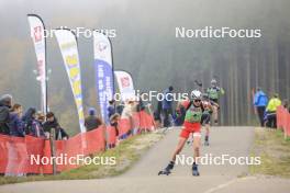 20.10.2024, Arcon, France (FRA): Mathis Yvoz (FRA) - Biathlon Samse Summer Tour, pursuit, Arcon (FRA). www.nordicfocus.com. © Manzoni/NordicFocus. Every downloaded picture is fee-liable.