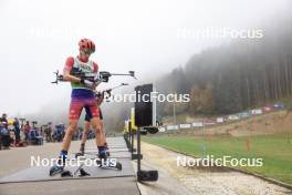 20.10.2024, Arcon, France (FRA): Augustin Remonnay (FRA) - Biathlon Samse Summer Tour, pursuit, Arcon (FRA). www.nordicfocus.com. © Manzoni/NordicFocus. Every downloaded picture is fee-liable.