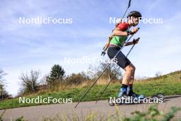 20.10.2024, Arcon, France (FRA): Clement Pires (FRA) - Biathlon Samse Summer Tour, pursuit, Arcon (FRA). www.nordicfocus.com. © Manzoni/NordicFocus. Every downloaded picture is fee-liable.