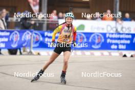 20.10.2024, Arcon, France (FRA): Ella Fink (BEL) - Biathlon Samse Summer Tour, pursuit, Arcon (FRA). www.nordicfocus.com. © Manzoni/NordicFocus. Every downloaded picture is fee-liable.