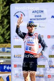 20.10.2024, Arcon, France (FRA): Emilien Jacquelin (FRA) - Biathlon Samse Summer Tour, pursuit, Arcon (FRA). www.nordicfocus.com. © Manzoni/NordicFocus. Every downloaded picture is fee-liable.