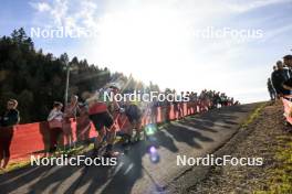 20.10.2024, Arcon, France (FRA): Lou Thievent (FRA), Quentin Fillon Maillet (FRA), (l-r) - Biathlon Samse Summer Tour, pursuit, Arcon (FRA). www.nordicfocus.com. © Manzoni/NordicFocus. Every downloaded picture is fee-liable.