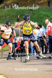 20.10.2024, Arcon, France (FRA): Oceane Michelon (FRA) - Biathlon Samse Summer Tour, pursuit, Arcon (FRA). www.nordicfocus.com. © Manzoni/NordicFocus. Every downloaded picture is fee-liable.