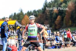 20.10.2024, Arcon, France (FRA): Leo Carlier (FRA) - Biathlon Samse Summer Tour, pursuit, Arcon (FRA). www.nordicfocus.com. © Manzoni/NordicFocus. Every downloaded picture is fee-liable.