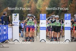 20.10.2024, Arcon, France (FRA): Charly Roy (FRA), Alexis Fine (FRA), (l-r) - Biathlon Samse Summer Tour, pursuit, Arcon (FRA). www.nordicfocus.com. © Manzoni/NordicFocus. Every downloaded picture is fee-liable.