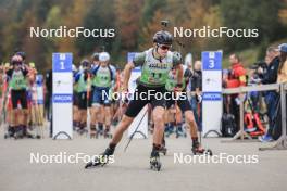 20.10.2024, Arcon, France (FRA): Clovis Henocq (FRA) - Biathlon Samse Summer Tour, pursuit, Arcon (FRA). www.nordicfocus.com. © Manzoni/NordicFocus. Every downloaded picture is fee-liable.