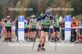 20.10.2024, Arcon, France (FRA): Emilian Guillet (FRA) - Biathlon Samse Summer Tour, pursuit, Arcon (FRA). www.nordicfocus.com. © Manzoni/NordicFocus. Every downloaded picture is fee-liable.