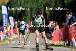 20.10.2024, Arcon, France (FRA): Arnaud Du Pasquier (SUI) - Biathlon Samse Summer Tour, pursuit, Arcon (FRA). www.nordicfocus.com. © Manzoni/NordicFocus. Every downloaded picture is fee-liable.