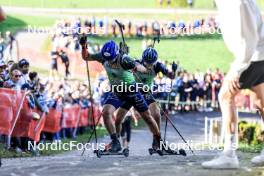 20.10.2024, Arcon, France (FRA): Oscar Lombardot (FRA) - Biathlon Samse Summer Tour, pursuit, Arcon (FRA). www.nordicfocus.com. © Manzoni/NordicFocus. Every downloaded picture is fee-liable.