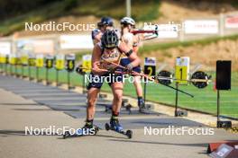 20.10.2024, Arcon, France (FRA): Julia Simon (FRA) - Biathlon Samse Summer Tour, pursuit, Arcon (FRA). www.nordicfocus.com. © Manzoni/NordicFocus. Every downloaded picture is fee-liable.