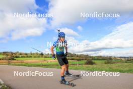 19.10.2024, Arcon, France (FRA): Yanis Hoffmann (FRA) - Biathlon Samse Summer Tour, sprint, Arcon (FRA). www.nordicfocus.com. © Manzoni/NordicFocus. Every downloaded picture is fee-liable.