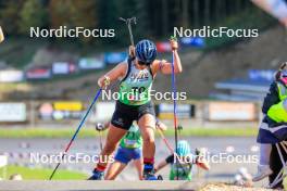 19.10.2024, Arcon, France (FRA): Ludmilla Roche (FRA) - Biathlon Samse Summer Tour, sprint, Arcon (FRA). www.nordicfocus.com. © Manzoni/NordicFocus. Every downloaded picture is fee-liable.