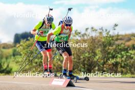 19.10.2024, Arcon, France (FRA): Bastien Simeon (FRA) - Biathlon Samse Summer Tour, sprint, Arcon (FRA). www.nordicfocus.com. © Manzoni/NordicFocus. Every downloaded picture is fee-liable.