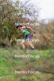 19.10.2024, Arcon, France (FRA): Julia Simon (FRA) - Biathlon Samse Summer Tour, sprint, Arcon (FRA). www.nordicfocus.com. © Manzoni/NordicFocus. Every downloaded picture is fee-liable.