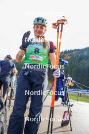 19.10.2024, Arcon, France (FRA): Justine Braisaz-Bouchet (FRA) - Biathlon Samse Summer Tour, sprint, Arcon (FRA). www.nordicfocus.com. © Manzoni/NordicFocus. Every downloaded picture is fee-liable.