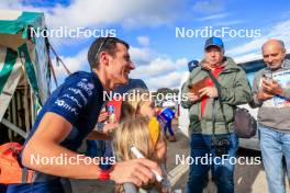 19.10.2024, Arcon, France (FRA): Quentin Fillon Maillet (FRA) - Biathlon Samse Summer Tour, sprint, Arcon (FRA). www.nordicfocus.com. © Manzoni/NordicFocus. Every downloaded picture is fee-liable.