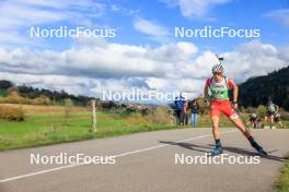 19.10.2024, Arcon, France (FRA): Emile Weiss (FRA) - Biathlon Samse Summer Tour, sprint, Arcon (FRA). www.nordicfocus.com. © Manzoni/NordicFocus. Every downloaded picture is fee-liable.