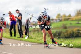 19.10.2024, Arcon, France (FRA): Edgar Geny (FRA) - Biathlon Samse Summer Tour, sprint, Arcon (FRA). www.nordicfocus.com. © Manzoni/NordicFocus. Every downloaded picture is fee-liable.