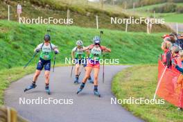 19.10.2024, Arcon, France (FRA): Sophie Chauveau (FRA), Fiona Laurent (FRA), (l-r) - Biathlon Samse Summer Tour, sprint, Arcon (FRA). www.nordicfocus.com. © Manzoni/NordicFocus. Every downloaded picture is fee-liable.