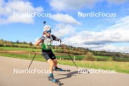 19.10.2024, Arcon, France (FRA): Ismael Croizier (FRA) - Biathlon Samse Summer Tour, sprint, Arcon (FRA). www.nordicfocus.com. © Manzoni/NordicFocus. Every downloaded picture is fee-liable.