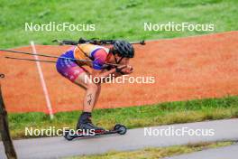 19.10.2024, Arcon, France (FRA): Nathanael Larger (FRA) - Biathlon Samse Summer Tour, sprint, Arcon (FRA). www.nordicfocus.com. © Manzoni/NordicFocus. Every downloaded picture is fee-liable.