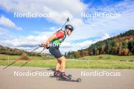 19.10.2024, Arcon, France (FRA): Anthony Berlioz (FRA) - Biathlon Samse Summer Tour, sprint, Arcon (FRA). www.nordicfocus.com. © Manzoni/NordicFocus. Every downloaded picture is fee-liable.