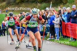 19.10.2024, Arcon, France (FRA): Justine Braisaz-Bouchet (FRA) - Biathlon Samse Summer Tour, sprint, Arcon (FRA). www.nordicfocus.com. © Manzoni/NordicFocus. Every downloaded picture is fee-liable.