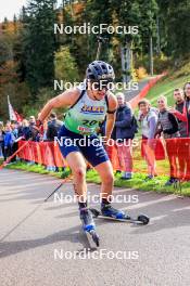 19.10.2024, Arcon, France (FRA): Julia Simon (FRA) - Biathlon Samse Summer Tour, sprint, Arcon (FRA). www.nordicfocus.com. © Manzoni/NordicFocus. Every downloaded picture is fee-liable.