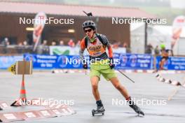 19.10.2024, Arcon, France (FRA): Emile Masson (FRA) - Biathlon Samse Summer Tour, sprint, Arcon (FRA). www.nordicfocus.com. © Manzoni/NordicFocus. Every downloaded picture is fee-liable.