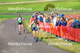 19.10.2024, Arcon, France (FRA): Julia Simon (FRA) - Biathlon Samse Summer Tour, sprint, Arcon (FRA). www.nordicfocus.com. © Manzoni/NordicFocus. Every downloaded picture is fee-liable.