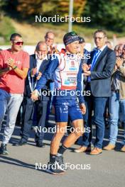 19.10.2024, Arcon, France (FRA): Quentin Fillon Maillet (FRA) - Biathlon Samse Summer Tour, sprint, Arcon (FRA). www.nordicfocus.com. © Manzoni/NordicFocus. Every downloaded picture is fee-liable.