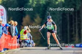 19.10.2024, Arcon, France (FRA): Molly Kafka (SUI) - Biathlon Samse Summer Tour, sprint, Arcon (FRA). www.nordicfocus.com. © Manzoni/NordicFocus. Every downloaded picture is fee-liable.