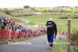 19.10.2024, Arcon, France (FRA): Lionel Laurent (FRA), media coordinator Team France - Biathlon Samse Summer Tour, sprint, Arcon (FRA). www.nordicfocus.com. © Manzoni/NordicFocus. Every downloaded picture is fee-liable.