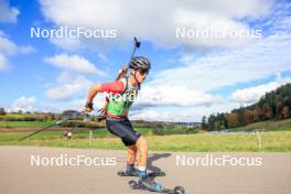 19.10.2024, Arcon, France (FRA): Clement Pires (FRA) - Biathlon Samse Summer Tour, sprint, Arcon (FRA). www.nordicfocus.com. © Manzoni/NordicFocus. Every downloaded picture is fee-liable.