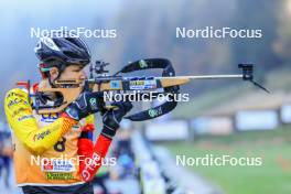 19.10.2024, Arcon, France (FRA): Noah Soltani (BEL) - Biathlon Samse Summer Tour, sprint, Arcon (FRA). www.nordicfocus.com. © Manzoni/NordicFocus. Every downloaded picture is fee-liable.