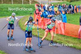 19.10.2024, Arcon, France (FRA): Sophie Chauveau (FRA) - Biathlon Samse Summer Tour, sprint, Arcon (FRA). www.nordicfocus.com. © Manzoni/NordicFocus. Every downloaded picture is fee-liable.