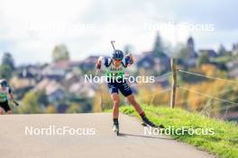 19.10.2024, Arcon, France (FRA): Quentin Fillon Maillet (FRA) - Biathlon Samse Summer Tour, sprint, Arcon (FRA). www.nordicfocus.com. © Manzoni/NordicFocus. Every downloaded picture is fee-liable.