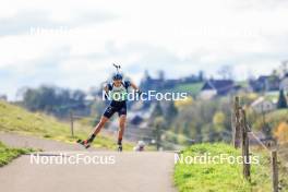 19.10.2024, Arcon, France (FRA): Theo Guiraud Poillot (FRA) - Biathlon Samse Summer Tour, sprint, Arcon (FRA). www.nordicfocus.com. © Manzoni/NordicFocus. Every downloaded picture is fee-liable.