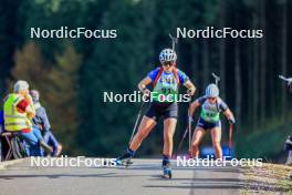 19.10.2024, Arcon, France (FRA): Julia Pinel (FRA) - Biathlon Samse Summer Tour, sprint, Arcon (FRA). www.nordicfocus.com. © Manzoni/NordicFocus. Every downloaded picture is fee-liable.