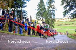 19.10.2024, Arcon, France (FRA): Arnaud Du Pasquier (SUI) - Biathlon Samse Summer Tour, sprint, Arcon (FRA). www.nordicfocus.com. © Manzoni/NordicFocus. Every downloaded picture is fee-liable.