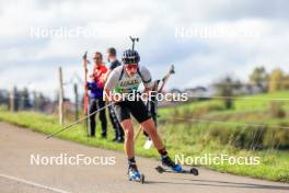 19.10.2024, Arcon, France (FRA): Sandro Bovisi (SUI) - Biathlon Samse Summer Tour, sprint, Arcon (FRA). www.nordicfocus.com. © Manzoni/NordicFocus. Every downloaded picture is fee-liable.