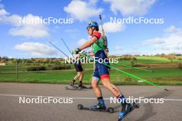 19.10.2024, Arcon, France (FRA): Oriol Bosch Benet (FRA) - Biathlon Samse Summer Tour, sprint, Arcon (FRA). www.nordicfocus.com. © Manzoni/NordicFocus. Every downloaded picture is fee-liable.